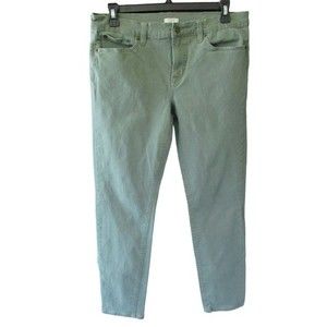 J Crew Green Stretch  Ankle Pants Jeans